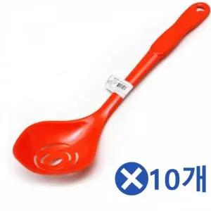 [오너클랜]WL 멜라민 구멍 만두국자 대x10개-색상랜덤 요리스푼