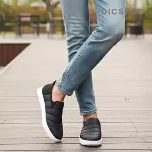 [딕슈] 남성 퀄팅 패딩 밴딩 스니커즈 슬립온 4cm SOMS381