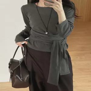 바이런 랩 라운드 티셔츠 86000 빅사이즈 여성의류