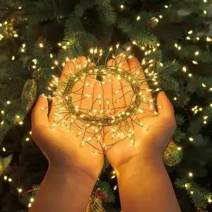 크리스마스 AUG901J1 트리 LED 8드 지네전구 1200구 (어댑터+리컨+연장선 포함)