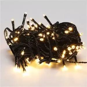 LED KIS403L9 크리스마스트리 전구 96구 연결형 흑색선 전구색