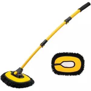 휘어진 3S 디자인+걸레1개 H타입 세차용품 세차밀대 WFLOMF1