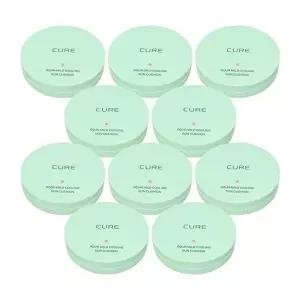 [셀러허브 1]김정문알로에 큐어 아쿠아 마일드 쿨링 선쿠션 25g(SPF50+) 본품 10개 Ss