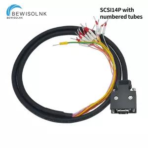 서보 CN1 인터페이스 SCSI14P 연결 케이블 플러스 번호 튜브 터미널 3M 5M 순수 구리 신호