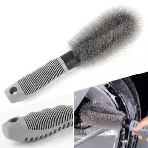 타이어 휠 청소용 브러쉬 차량 세차 틈새 청소 솔 먼지 제거 WFLOQSI