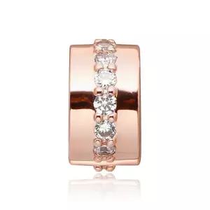 판도라 781972CZ 로즈 샤이닝 패스 클립 참