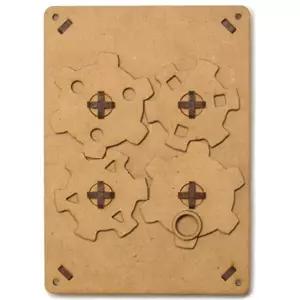 기계 구동원리 이해 나무 태옆 사각 연동기어 만들기 체험놀이 두뇌개발 연구실 과탐