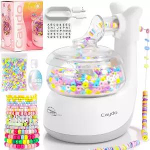 보석 제작용 케이도 전기 비드 스피너 클레이 비드가 있는 팔찌 제작기 바늘 및 탄력 끈 공예 애호가를