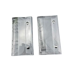 좁은 투명 A6 루즈리프 사진 앨범 기념품 보관 책 스티커 카드 바인더 DIY 저널 케이스