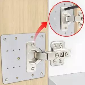 싱크대 경첩 보강판 베이스판 싱크 문짝 보강 씽크대 선반 보수 힌지 수리 옷장 장롱 가구