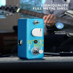 Ultimate Mini 호환 Pitch Fx: 기타 및 베이스용 트루 바이패스 기능 Lekato 3모드 하모나이저/시프터/디튜