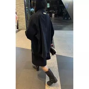 스웨이드 자켓 재킷 봄 가을 점퍼 아우터 카라 레트로 복고풍 엔틱 스타일 동대문 25 턴다운 칼라 워크웨어