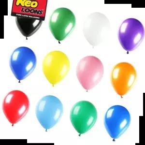 일반혼합풍선 네오텍스 일반 혼합 라운드 풍선 100개입 13cm