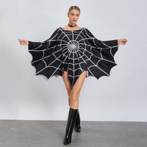 의상 코스프레 할로윈 코스튬 옷 졸사 졸업사진 무대 컨셉 거미줄 복장 파티 사이더 판초