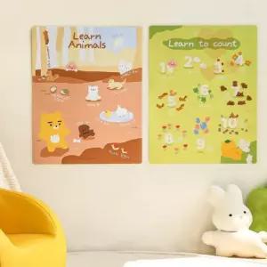 [카카오프렌즈] 귀여운포스터 학습도구 유치원졸업선물 수학포스터