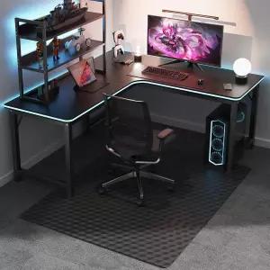 카펫용 의자 매트 SALLUS 46인치 x 60인치 카펫 바닥용 사무용 그립이 있는 헤비 듀티 비닐 바닥 홈