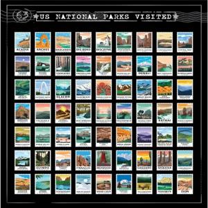 군조비 63 국립공원 스크래치 오프 포스터 u2013 여행 선물 버킷 파크 미국 목록 로드 트립 어드벤처