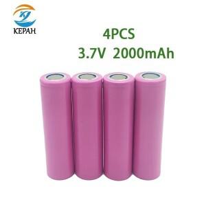 도라식 18650 10C Poder 2000mAh 20A Descarga 3.7V Lanterna Recarregarvel Da Bateria Conjunto da Ferra