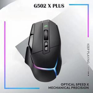 마우스 G502 X Plus 게이밍 라이트스피드 무선 기계식 RGB 광학 스위치 조절 가능 긴 배터리 수명 선물