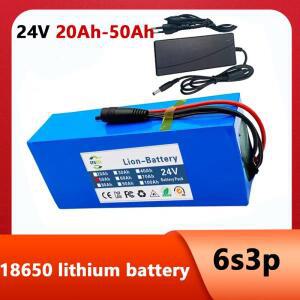 신제품 24V 6s3p 18650 리튬 배터리 24V 50000mAh 전기 자전거 배터리 팩