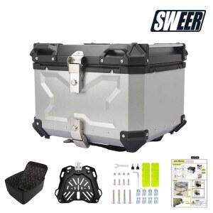 알루미늄 탑박스 65리터 알탑 대형 65L 오토바이 대용량