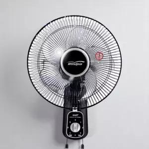 벽걸이선풍기 33cm 강풍 저소음 모델 다단계 풍속 조절