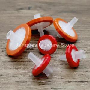 일회용 소수성 PTFE 멤브레인 주사기 필터, 실험실 직경 13mm, 25mm, 모공 크기 0.22 0.45 2.0um, 25 개 10