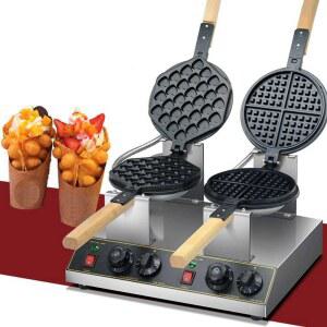 대만 에그와플기계 푸드트럭 2구형 카페 구형 와플메이커