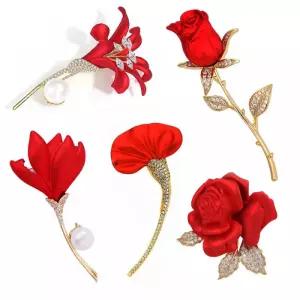 꽃 5월 카네이션 붉은 스승의날 브로치 어버이날 특선