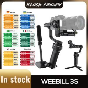 ZHIYUN 공식 WEEBILL 3S 핸드헬드 카메라 안정기  DSLR 미러리스 블루투스 셔터 짐벌  3 축