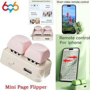 사무실용 휴대용 블루투스 리모컨 짧은 동영상 미니 키패드 듀얼 버튼 전자책 페이지 넘김기 태블릿 및