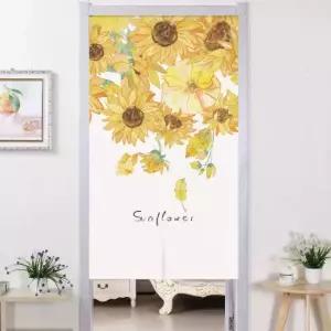 해바라기 가림막 커튼 조각식넓이 85x20cm 창문 00x높이 50cm 풍경 햇살