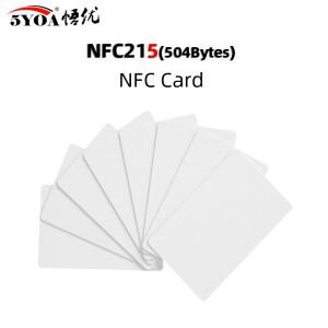 5YOA 10pcs NTAG215 NFC 카드 태그는 Tagmo로 작성 가능  휴대 휴대폰에 사용 스위치로 작동