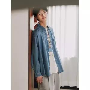 매장정품 탑텐 TOPTEN 공용) 데님 오버핏 셔츠_MSG5WC3912 MSG5WC3912 233252