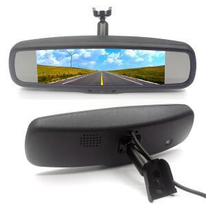 ANSHILONG ALED/CVBS 7.5 TFT LCD 자동차 모니터 내부 후면 거울 2채널 비디오 입력(특수 장착 브래킷 홀더