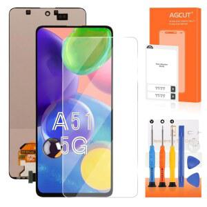 삼성 갤럭시 A51 5G 화면 교체용 OLED LCD 디스플레이 A516V SM-A516U 디지타이저 터치 어셈블리 프레임 없음(지문 지원)