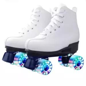 스케이트신발 바퀴 타입화이트 롤러스케이트 슈즈 성인 운동화