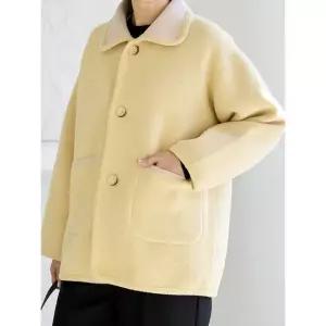 김여사 배색카라 빅포켓 루즈핏 양면착용 데일리 파스텔톤 니트 자켓 가디건 5JK601103