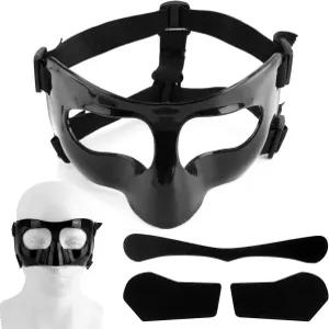 코뼈 부러짐 방지 코 보호 패드가 있는 조절 가능한 페이스 쉴드 마스크 성인 및 청소년을 위한 스포츠