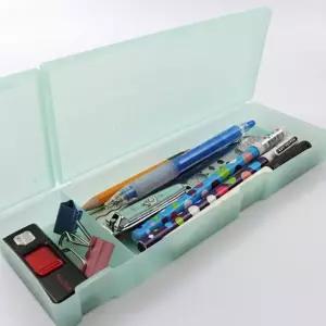 아크릴 반투명 필통 볼펜 연필 보관 펜케이스 민트 1p (WFKIK6Y)
