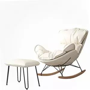 1인용 오렌지 소파 안 흔들의자 수면의자 독서 무중력