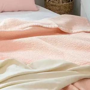 4계절이불 사계절이불 기숙사용이불 이불스프레드 퀸 핑크