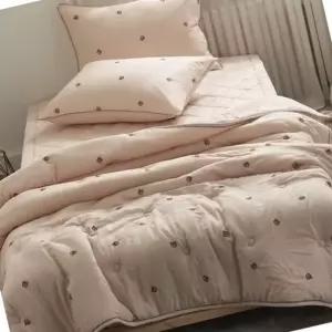 침구 모달 스프레드 싱글 세트 핑크 베딩 고급 셋트