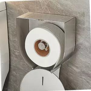 호텔용 걸이 대형 실버 스테인리스 휴지걸이 화장지 점보롤 선반 방수