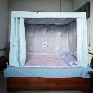 방풍 블루 난방텐트 겨울 원터치 암막 텐트 실내 방한