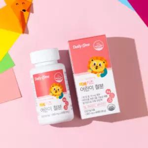 데일리원 베베키즈 어린이 유아 철분 영양제 60정 BNA