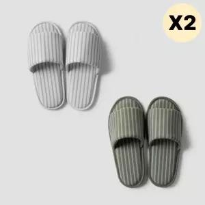 JAJU 자주 워셔블 거실화 신혼 층간소음 공용 2개입X2 BNS