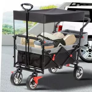 가정용애견강아지대형 폴딩운반휴대용이동식 반려견 캠핑용카트왜건캐리어