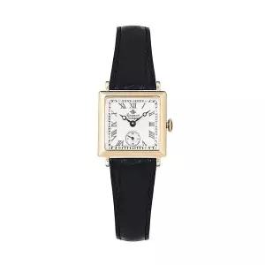 [신세계라이브쇼핑]로즈몽 N011-YWR-BBK 노스탤지아 스퀘어 여성 가죽 손목 시계