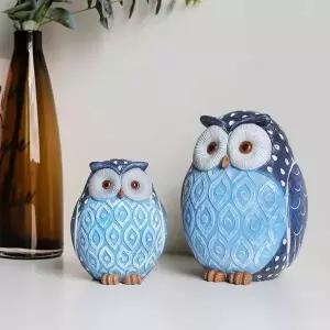 부엉이 UZN114A1 장식품세트 2p 도자기부엉이 부엉이인형 부엉이형